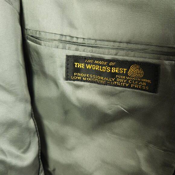 Hart Schaffner Marx Mens 44R Grey Tweed Wool 2-Button Sports Coat Blazer - Picture 5 of 9